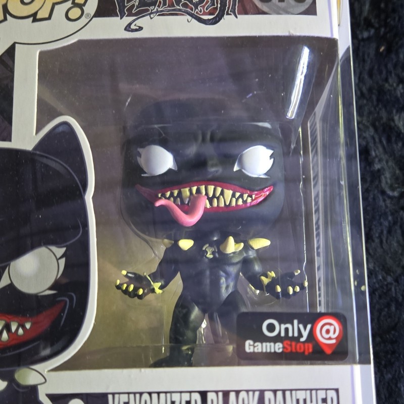 Funko Pop! Marvel Venomized Black Panther #370 Vinyl Figure GameStop Excl