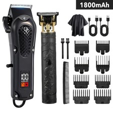 Cordless Hair Trimmer Beard Clipper Professional Electric Cutting Machine Kit