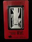 1 oz .999 Silver Bar, PAMP Suisse Lunar Series: 2014 Horse / Assay / some spots