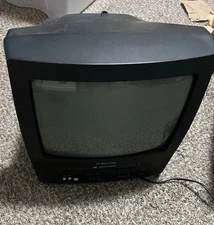 Emerson EWC1304 13'' TV VCR Combo Player Tested (no Remote) VHS Player Works