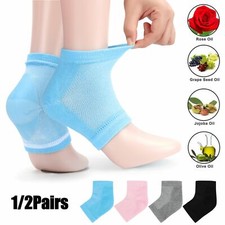 Moisturizing Gel Heel Socks Foot Care Dry Cracked Feet Skin Treatment Toeless