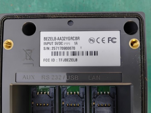 UIC BEZEL8 CREDIT CARD READER BEZEL8-AA32YGRCBR 5VDC with Accessories - Picture 6 of 7