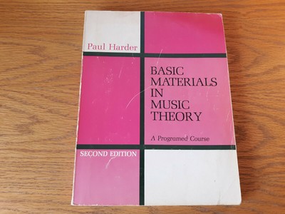 Basic Materials In Music Theory Paul Harder 1970 Allyn And Bacon