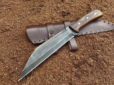 12'' Hand Forge 5160 Spring Steel Medieval Viking Seax Knife Hunting Dane Knife