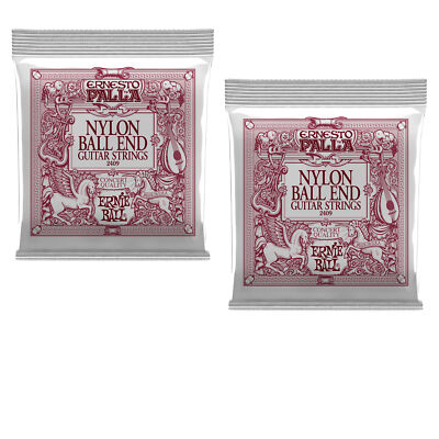 LOT OF 2 - Ernie Ball Ernesto Palla Nylon Ball End Guitar Strings, P02409^2