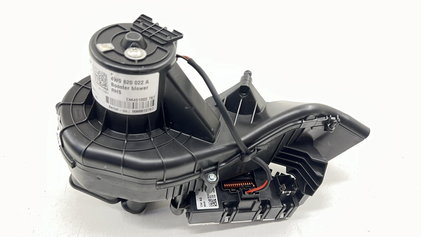 13-18 BENTLEY FLYING SPUR RIGHT HVAC AC AIR BOOSTER BLOWER MOTOR W/ RESISTOR OEM