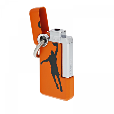 S.T. Dupont Hooked Jet Lighter with Ring, Orange Dunk-O, 032027