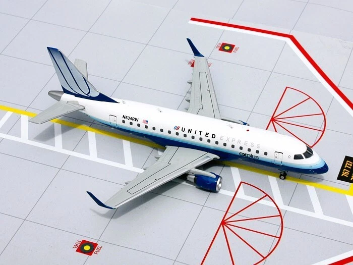 Gemini Jets G2UAL352 United Express Embraer ERJ-190 N634RW Diecast Modelo 1/200 Foto 2 de 4