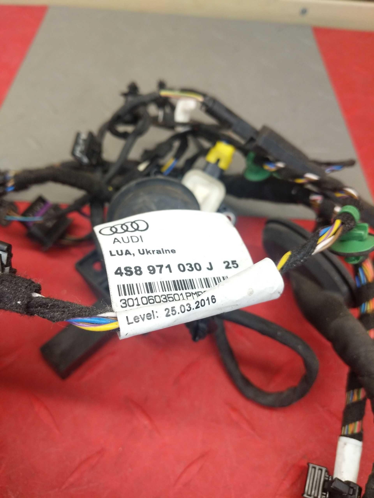 2017 Audi R8 Spyder OEM Passenger Door Wire Harness P/ 4S8971030J