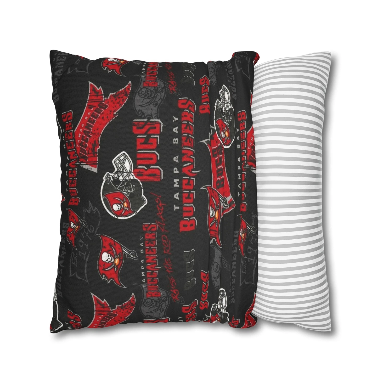 Tampa Bay Buccaneers Spun Polyester Square Pillowcase