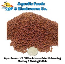 3 mm Ultra Intense Color Enhancing Floating  Sinking Mix Pellets for ALL Fish