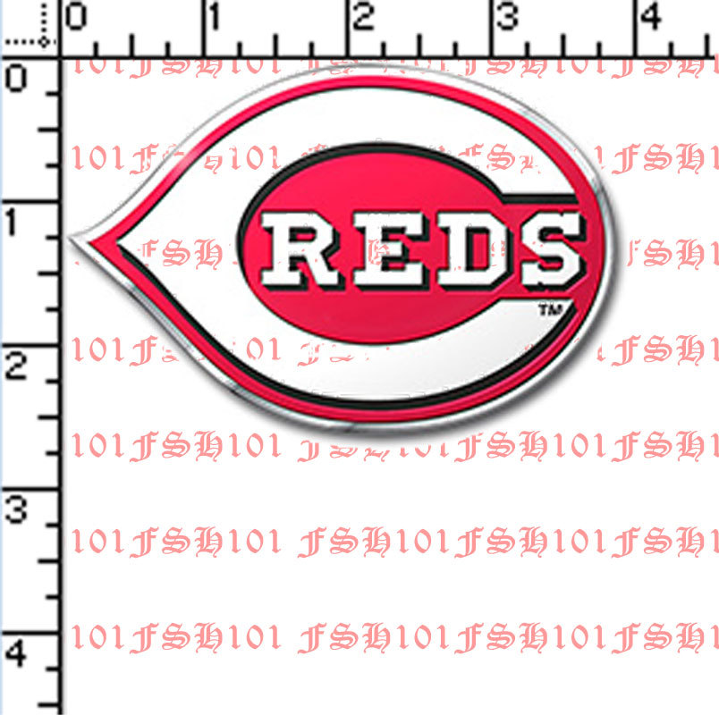 New MLB Cincinnati Reds Car Truck Auto 3-D Aluminum Color Emblem ...