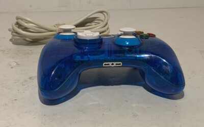 Rock Candy Controller for Xbox 360 Blueberry Wired 037-010-NA Tested Windows 10