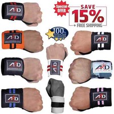ARD CHAMPS Power Wrist Wraps 15" Gym Weight Lifting Support Straps Training