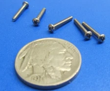 Round Head Phillips Machine Screw 18-8 Stainless Steel, 1-72 x 1/2" L 100 Pcs