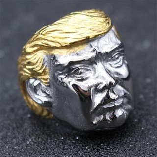 Donald Trump President Silver Ring Gold Hair U Americana New York City Great Man