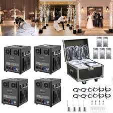 4pcs 500w Cold Spark Firework Machine Stage Effect Dmx Machine Dj W/flight Case