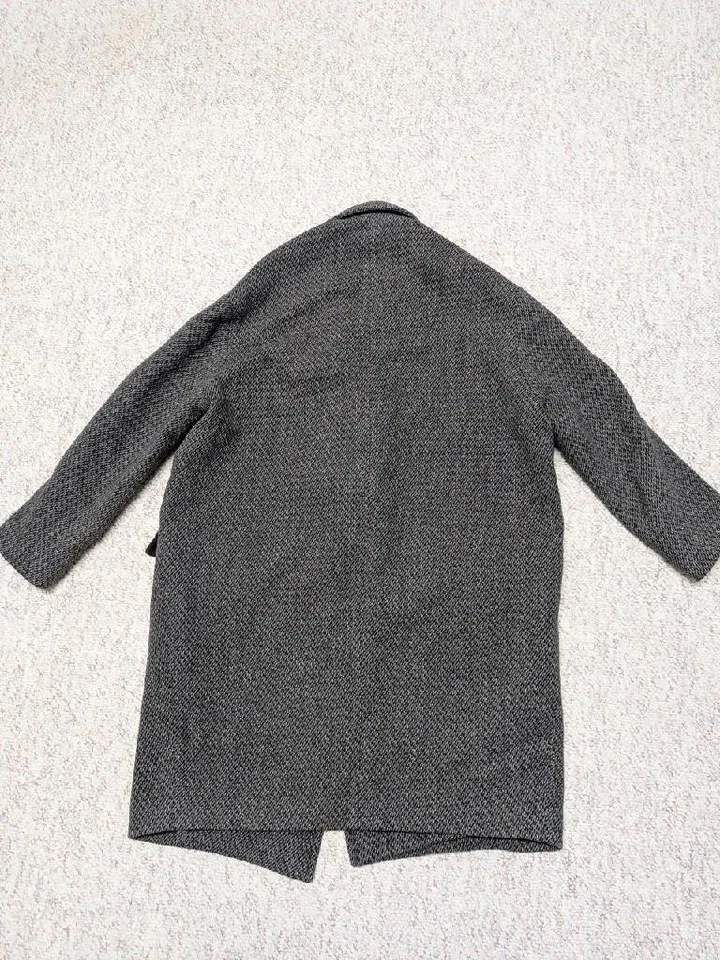 Abrigo ALL SAINTS mezcla lana ADA TECO XS gris tweed Foto 2 de 4