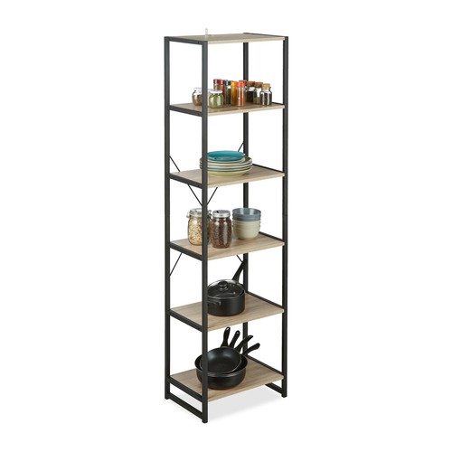 Estanteria madera librería moderna mueble de almacenamiento estante decorativo - Imagen 1 de 10