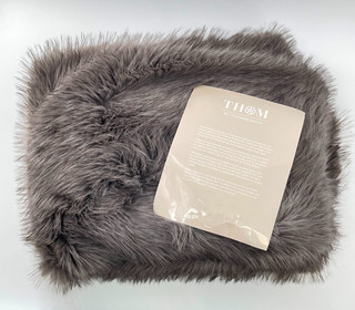 WOHN KUSCHELDECKE FELL OPTIK 150 X 220 CM FARBE ANTHRAZIT SCHMUCKJAGD