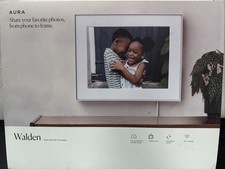 Aura Walden 15" Digital WiFi Picture Frame Matted Ink AF113-MWHT