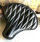 Spring Solo Seat Chopper Scout Bobber Harley 15x14 Black Diamond Leather