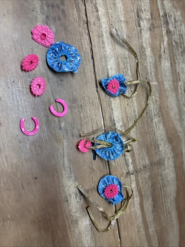 Mattel Barbie Doll Accessory ~ VINTAGE ALL AMERICAN ~ STAR STEPPER LEG CUFFS 4pc