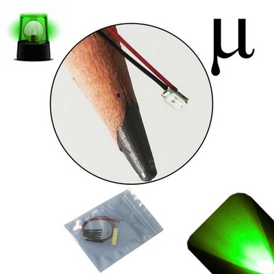 10 x 12v 0807 0805 Pure Green Micro Flashing SMD Pre-Wired LED Light Blinking 9v