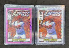 2023 Donruss Marvels Pink Fireworks #M2 Jordan Walker (RC) St. Louis Rookie pair