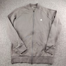 Apple Store Employee Jacket Gray Embroidered Logo Size medium Mens Slim
