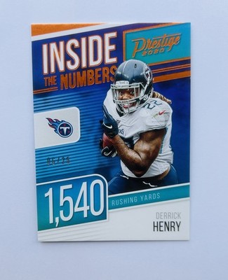 2020 Panini Prestige Football Inside The Numbers Derrick Henry Orange /25*NM