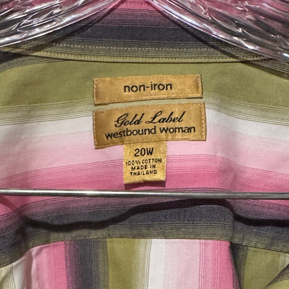 Westbound Multicolor Striped Button Down Shirt - image 5