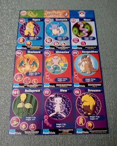 1999 BURGER KING POKEMON #10 UNCUT SHEET WITH CHARIZARD & MEW, NEW MINT!
