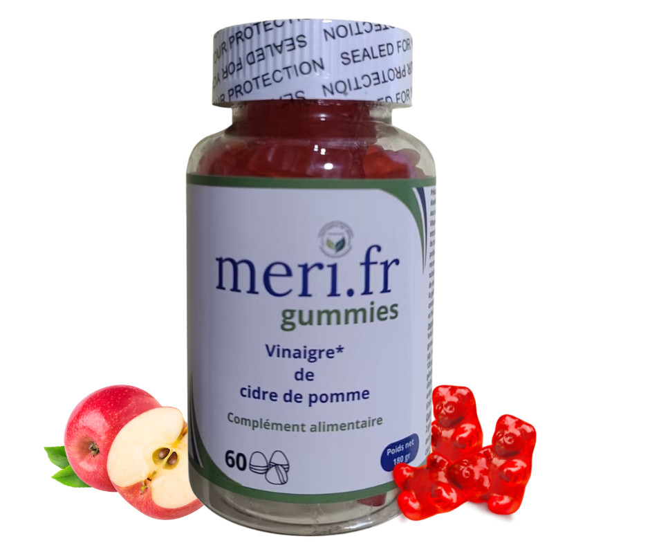 Gummies au vinaigre de cidre de pomme 1000mg contre les envies de sucre