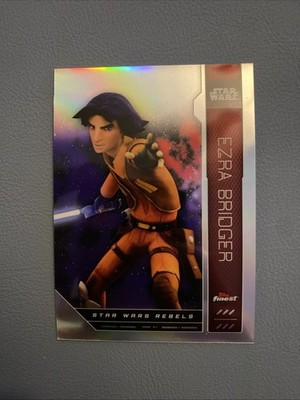 Topps Star Wars Finest 2023 Refractor Base Card FN-3 Ezra Bridger - Clone Wars