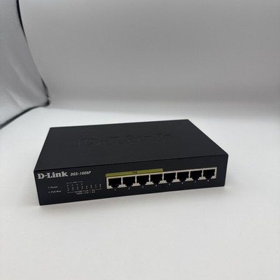 D-Link D-Link DGS-1008P EGS1008PM 8-Port GbE RJ-45 PoE Switch 