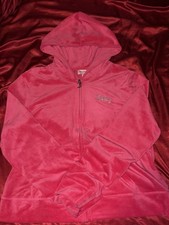 Juicy Couture Velour Hot Pink Tracksuit Zip Up Jacket Size XXL