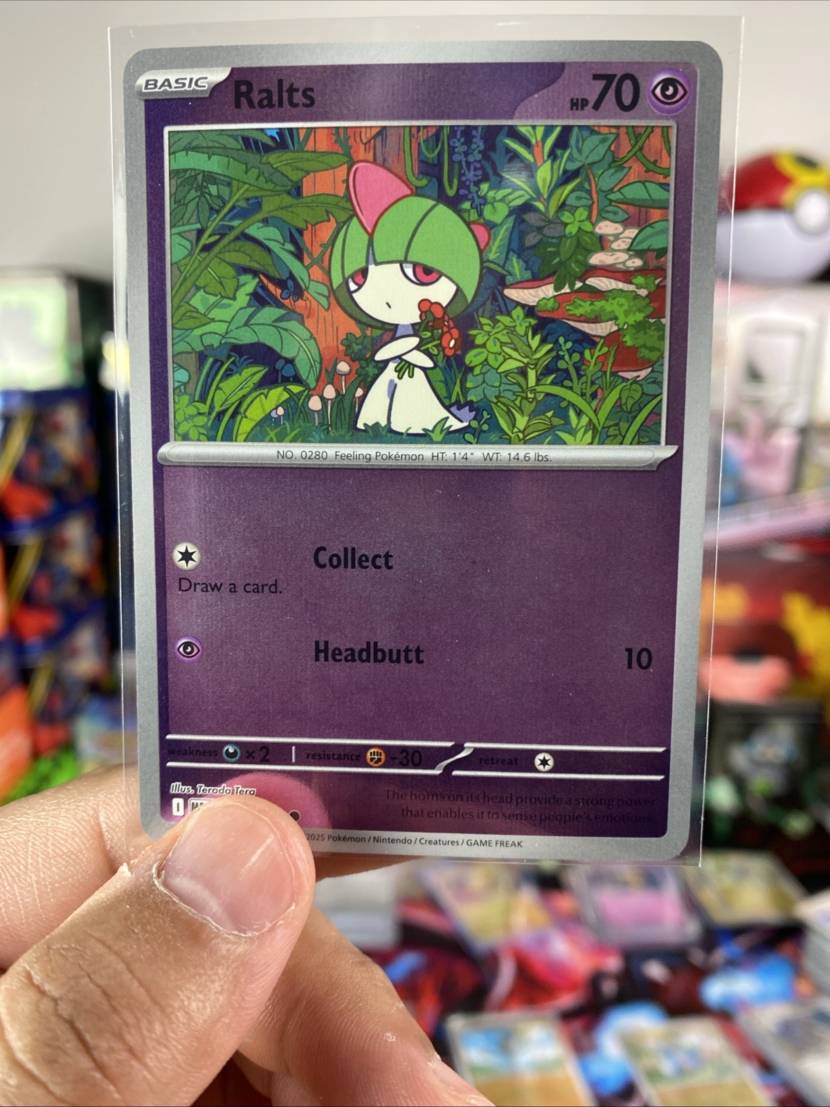 Ralts 058/132 Reverse Holo Mega Evolution Pokemon TCG NM
