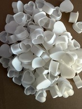 Heart Shaped Tattoo Ink Cups Caps Medium 13 100pcs Plastic Disposable