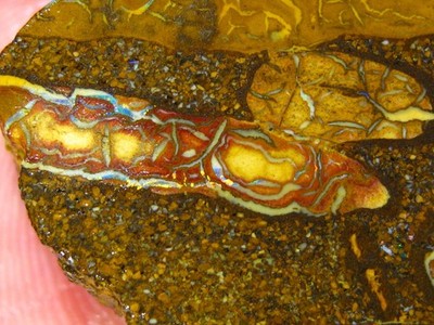 90 cts Australien Roh Koroit Matrix Opal Boulder Rough Sammler Schleifer VIDEO