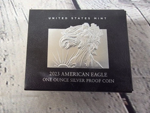 2023 W $1 Silver Eagle One Ounce Proof Coin COA & OGP  Sold Out At Mint