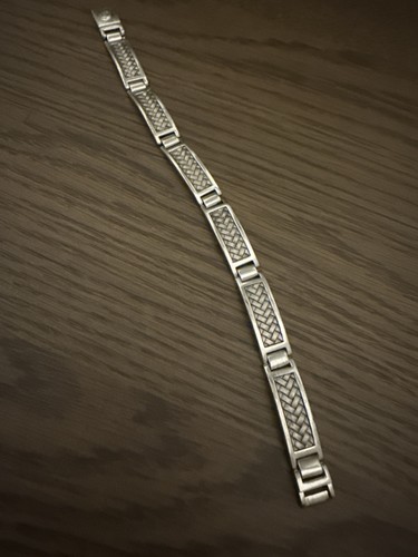 Effy Men’s Herringbone Bracelet Sterling Silver