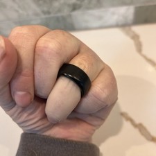 Black Wood Ring Approx US Ring Size: 7.5