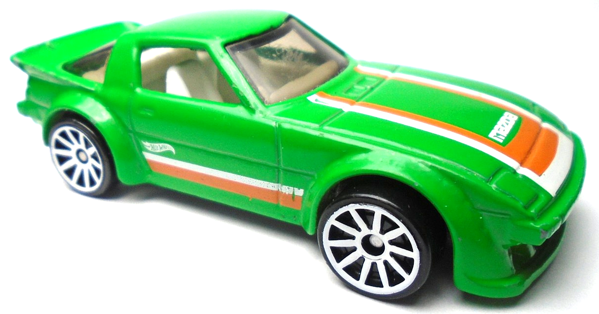 2018 HOT WHEELS HW MAZDA RX-7 GREEN 1:64 DIECAST 2 3/4
