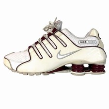 Scarpe Nike Shox NZ uomo pelle bianco rosso sneakers 2013 taglia 8 - 378341-145