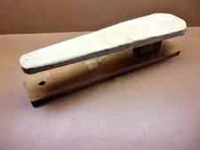 Early Primitive Sleeve Ironing Board  2 1/2"-5" Tapered x 20 1/2" w/Orig. Cover