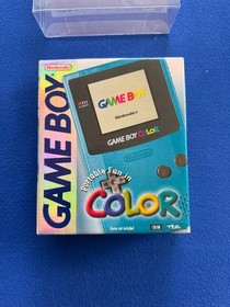 Nintendo Gameboy Color TEAL Complete CIB Handheld Console Nr-MINT  + PROTECTOR