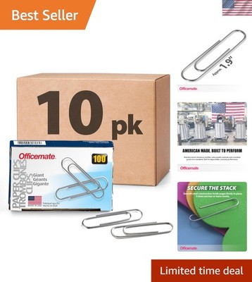 Heavy-Duty Giant Paper Clips - 1,000 Count, Perfect for Office & Classroom