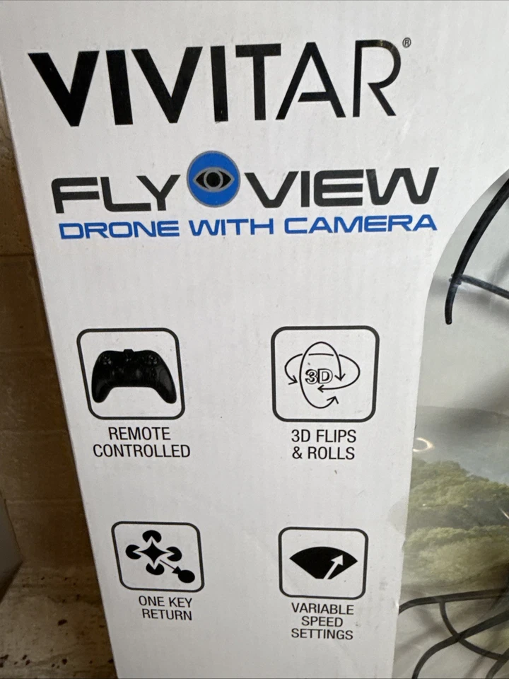 New in package Vivitar DRC188-BLK-STK-6 Wi-Fi Fly View Camera Drone - Black - Image 2 of 4