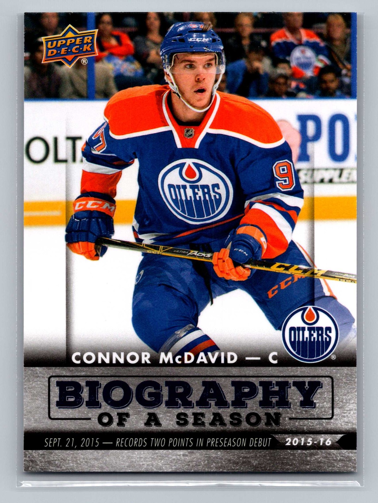 2015-16 Upper Deck CONNOR MCDAVID Biography of a Season #BIOCM-5 NM